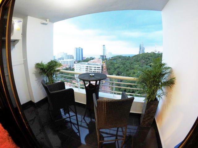 Condominium for sale Pratumnak Pattaya showing the balcony view Condominium for sale Pratumnak Pattaya showing the balcony view