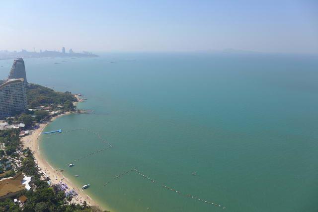 Condominium for sale The Palm Wongamat Pattaya showing the ocean view Condominium for sale The Palm Wongamat Pattaya showing the ocean view