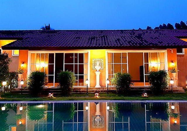 Mediterranean-style resort for sale Silverlake showing the night time ambiance Mediterranean-style resort for sale Silverlake showing the night time ambiance