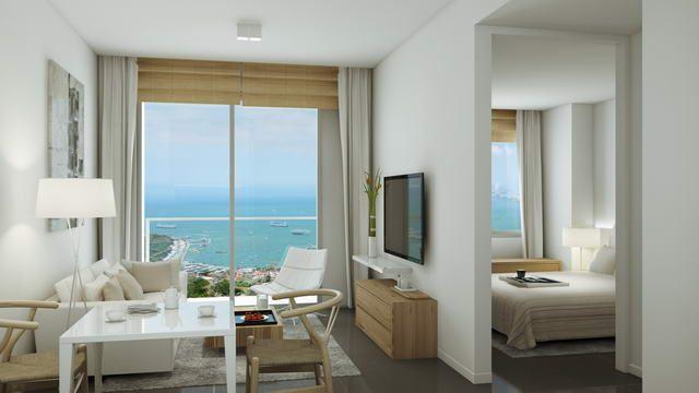 Condominium For Sale Pratumnak showing the 1 bedroom concept