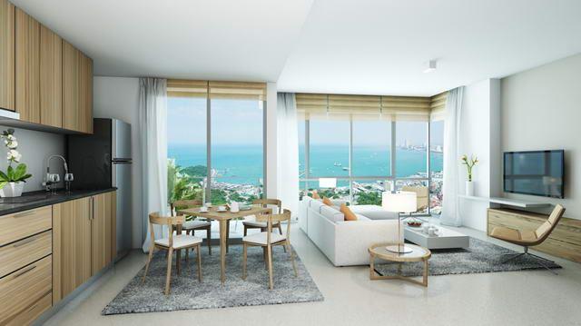 Condominium For Sale Pratumnak showing the living room concept Condominium For Sale Pratumnak showing the living room concept