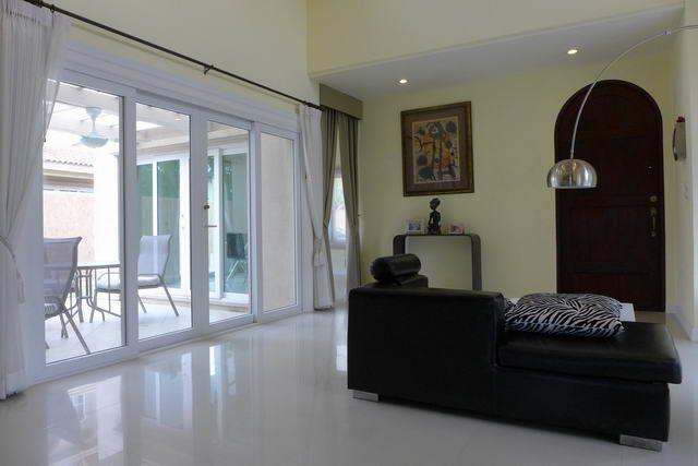 House for sale Pattaya showing the living area and terrace