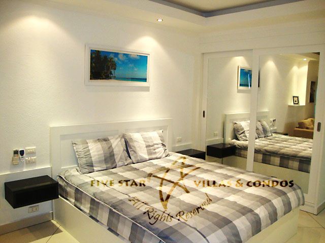 Condominium for rent on Pattaya Beach at VT 6 showing the sleeping area Condominium for rent on Pattaya Beach at VT 6 showing the sleeping area