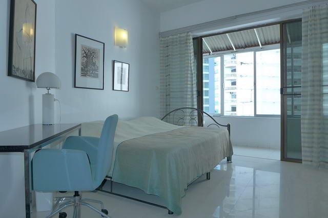 Condominium for sale in Naklua Wong Amat showing the bedroom and office area Condominium for sale in Naklua Wong Amat showing the bedroom and office area