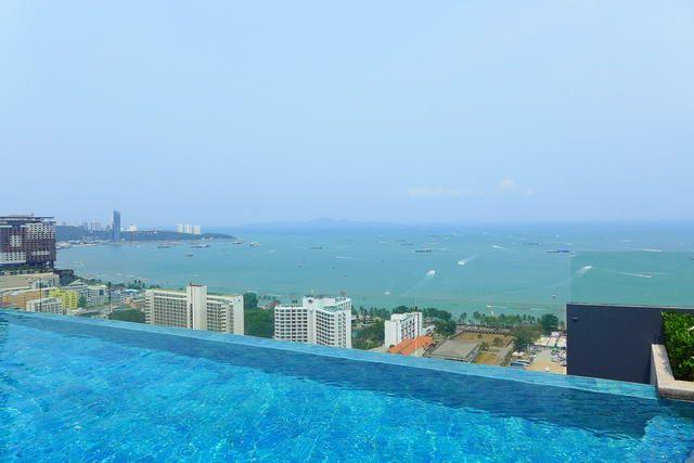 Condominium for sale Pattaya showing the Roof Top Swimming Pool