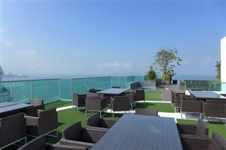 Condominium for sale Wong Amat Pattaya showing the communal roof top area