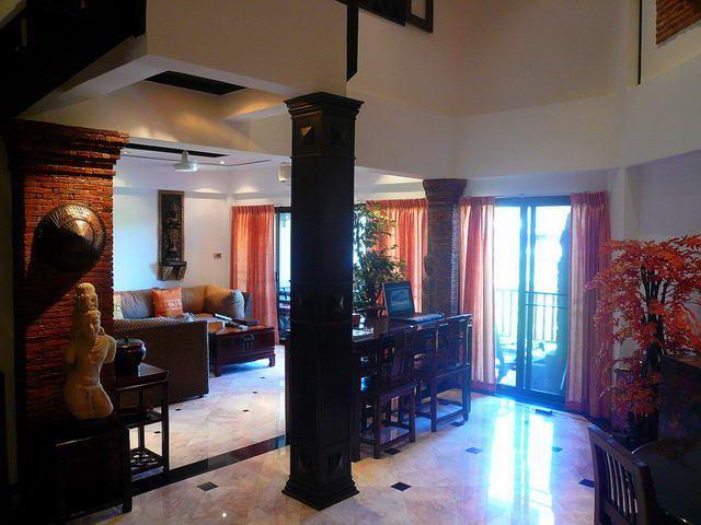 Condominium for sale in Jomtien showing the open plan style Condominium for sale in Jomtien showing the open plan style
