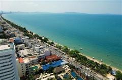Condominium for sale in Jomtien showing the view south