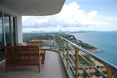 Condominium for sale in Na Jomtien showing the balcony view south