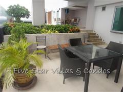 Condominium for sale on Pattaya Beach at Northshore showing the patio terrace