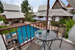 House for sale in Jomtien showing the elevated sala pavilion