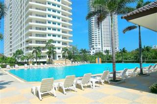 Commercial unit for sale Jomtien Beach showing the communal pool