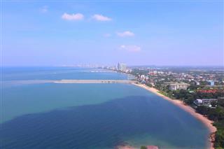 Condominium for sale Ban Amphur showing the view towards Pattaya