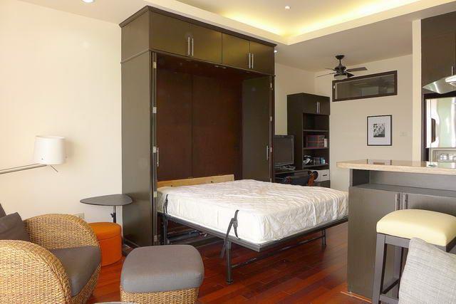 Condominium for sale View Talay 6 showing the fold-up wall-bed Condominium for sale View Talay 6 showing the fold-up wall-bed