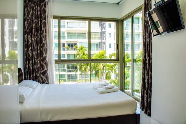 Condominium for sale Wong Amat showing the bedroom Condominium for sale Wong Amat showing the bedroom