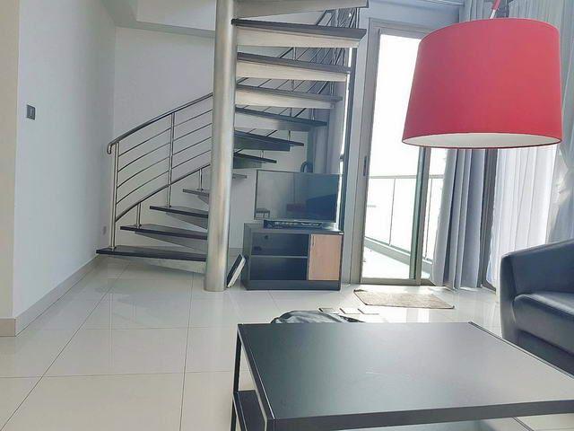 Duplex Condominium for sale Wong Amat showing the staircase