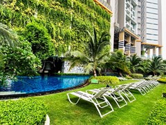 Condominium for Rent Jomtien showing the communal pool and terraces  