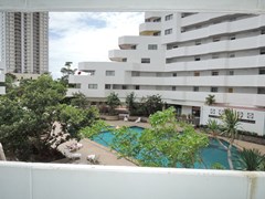 Condominium for rent Jomtien Beach showing the balcony view