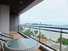 Condominium for rent in Northshore Pattaya showing the balcony view