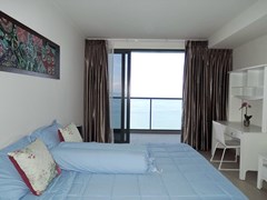 Condominium for sale Womgamat Beach Pattaya showing the second bedroom and balcony