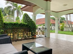 House for rent East Pattaya showing the covered terrace 