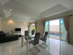 House for rent East Pattaya showing the dining and living areas 