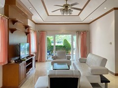 House for rent East Pattaya showing the living area and covered terrace 