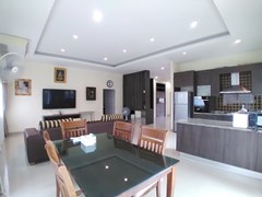House for sale Huay Yai Pattaya showing the living, dining and kitchen areas  