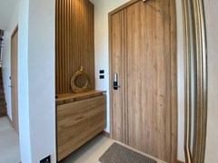 House for sale Huay Yai Pattaya showing the fingerprint entrance door 