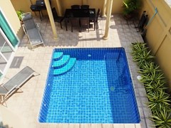 House for Sale Jomtien showing the private pool from the balcony