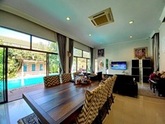 House for sale Pattaya showing the dining and living areas 