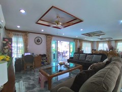 House for sale Pattaya showing the living area and covered terrace 