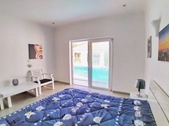 House for sale Pratumnak Pattaya showing the fourth guest bedroom pool view 