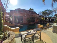 House for sale East Pattaya showing the terrace and pool  