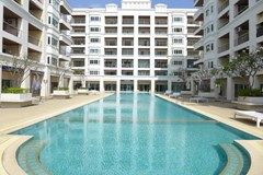 Condominium For Rent Jomtien showing the condo and pool