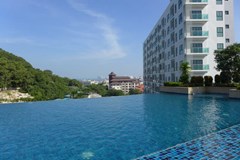 Condominium for rent Pratumnak Pattaya showing the communal pool