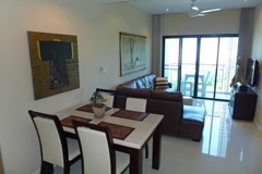 Condominium for rent Pratumnak Pattaya showing the dining and living areas