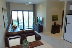 Condominium for rent Pratumnak Pattaya showing the open plan living area