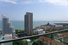 Condominium for rent Wong Amat Tower showing the balcony view