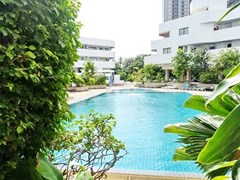 Condominium for sale Jomtien showing the communal pool 