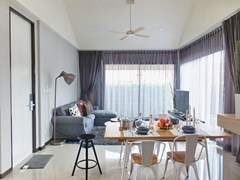 House for sale Huayyai Pattaya showing the dining and living areas concept 