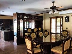 House for sale Huai Yai Pattaya showing the dining and kitchen areas 