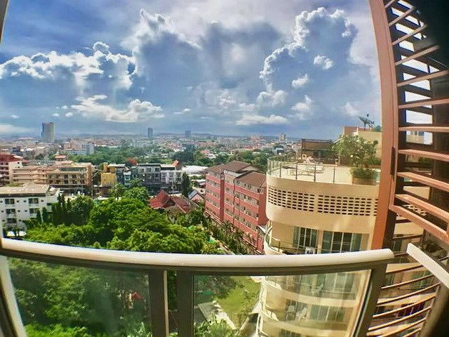 Condominium for sale UNIXX South Pattaya showing the balcony view 