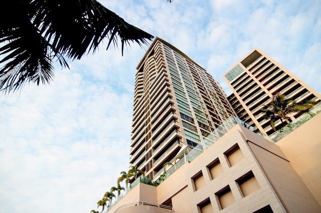 Condominium for sale Pattaya Northshore showing the iconic building