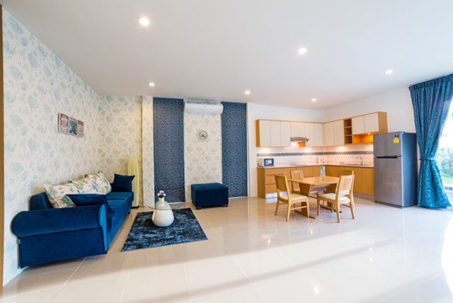 House for Sale Silverlake Pattaya showing the living, dining and kitchen areas House for Sale Silverlake Pattaya showing the living, dining and kitchen areas