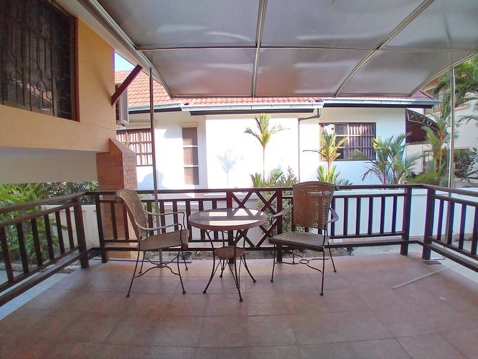 House for sale East Pattaya showing the covered terrace 