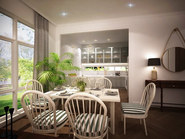 House for sale East Pattaya showing the dining area concept House for sale East Pattaya showing the dining area concept