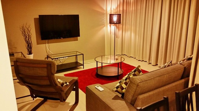 Condominium for rent UNIXX South Pattaya showing the living room 