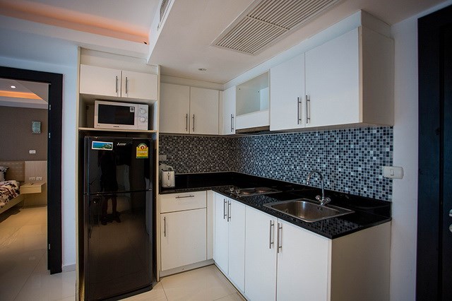 Condominium for rent Pattaya showing the kitchen Condominium for rent Pattaya showing the kitchen
