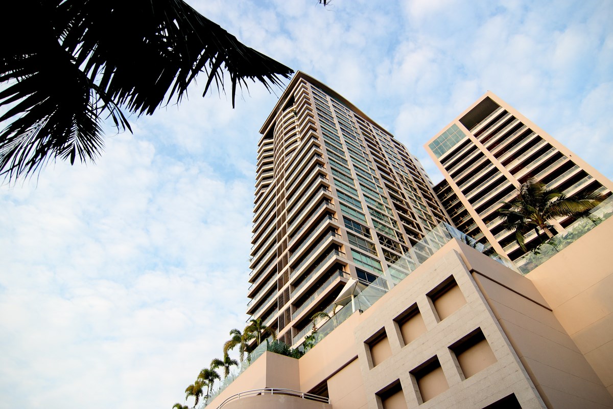 Condominium for rent Pattaya Northshore showing the iconic building